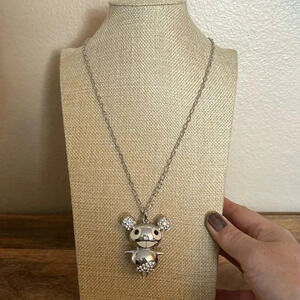 2000’s Y2K Style Cartoon Anime Silver Tone Necklace